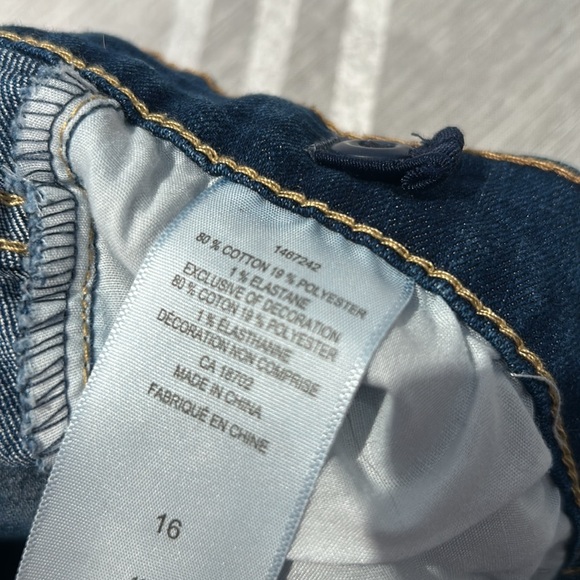 Levis 511 Slim women Jeans size regular 16 W28 L30 dark blue 16 fits XL - Picture 6 of 11